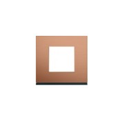 Plaque 1P copper alu - APPAREILLAGE MURAL GALLERY HAGER WXP4602