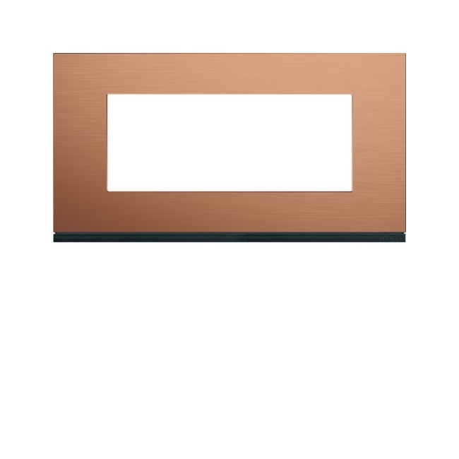 Plaque 5M E71 copper alu - APPAREILLAGE MURAL GALLERY HAGER WXP4605