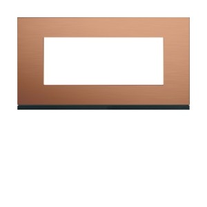 Plaque 5M E71 copper alu - APPAREILLAGE MURAL GALLERY HAGER WXP4605