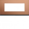 Plaque 5M E71 copper alu - APPAREILLAGE MURAL GALLERY HAGER WXP4605