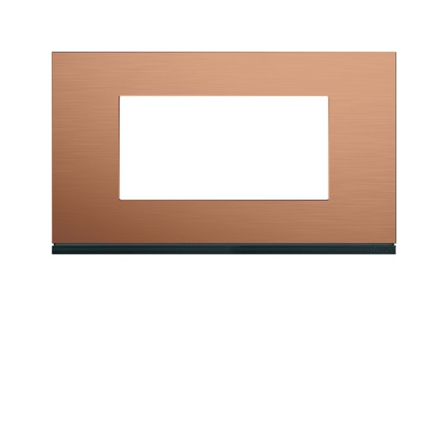 Plaque 4M E57 copper alu - APPAREILLAGE MURAL GALLERY HAGER WXP4634