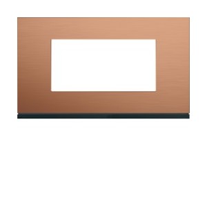 Plaque 4M E57 copper alu - APPAREILLAGE MURAL GALLERY HAGER WXP4634