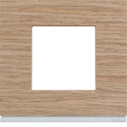 Plaque 1P oak wood - APPAREILLAGE MURAL GALLERY HAGER WXP4702
