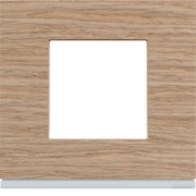 Plaque 1P oak wood - APPAREILLAGE MURAL GALLERY HAGER WXP4702