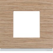 Plaque 1P oak wood - APPAREILLAGE MURAL GALLERY HAGER WXP4702