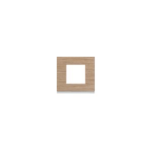 Plaque 1P oak wood - APPAREILLAGE MURAL GALLERY HAGER WXP4702