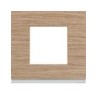 Plaque 1P oak wood - APPAREILLAGE MURAL GALLERY HAGER WXP4702