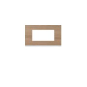 Plaque 4M E57 oak wood - APPAREILLAGE MURAL GALLERY HAGER WXP4734