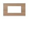 Plaque 4M E57 oak wood - APPAREILLAGE MURAL GALLERY HAGER WXP4734