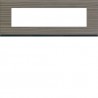 Plaque 8M E71 grey wood - APPAREILLAGE MURAL GALLERY HAGER WXP4808