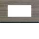 Plaque 4M E57 grey wood - APPAREILLAGE MURAL GALLERY HAGER WXP4834