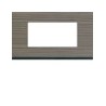 Plaque 4M E57 grey wood - APPAREILLAGE MURAL GALLERY HAGER WXP4834