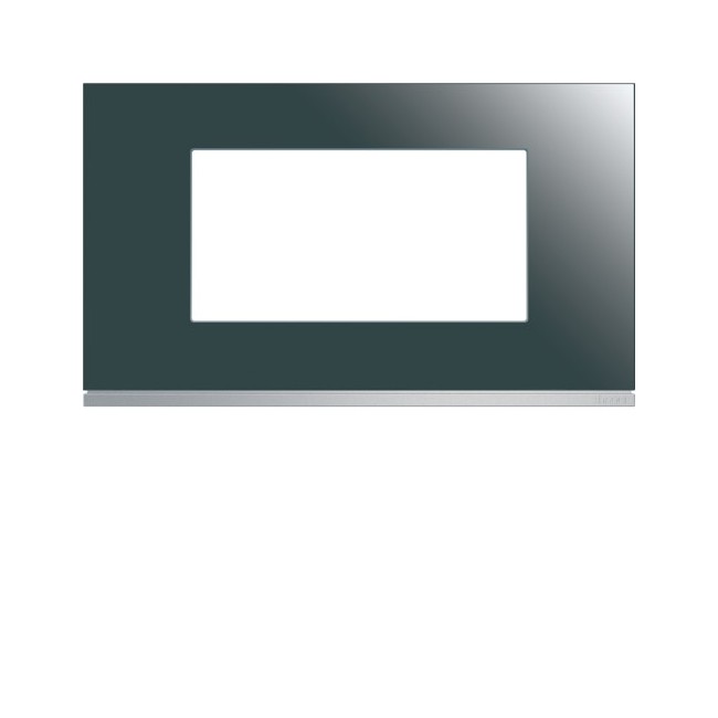 Plaque 4M E57 mirror glass - APPAREILLAGE MURAL GALLERY HAGER WXP5034