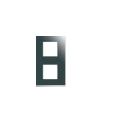 Plaque 2P V71 mirror glass - APPAREILLAGE MURAL GALLERY HAGER WXP5042