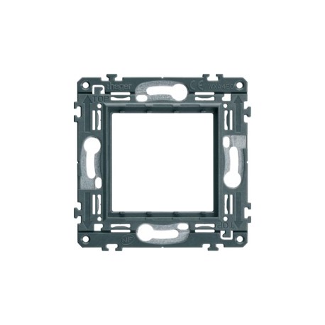 Support 2M à griffes - APPAREILLAGE MURAL GALLERY HAGER WXA450G