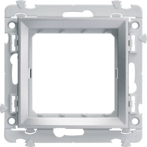 Support 2M kallysta titane - APPAREILLAGE MURAL GALLERY HAGER WXA462T