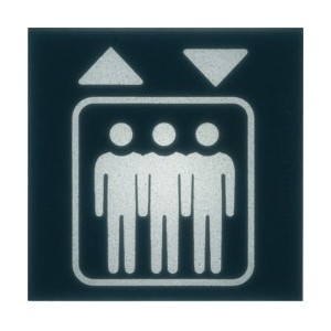 Etiquette voyant 2M ascenceur - APPAREILLAGE MURAL GALLERY HAGER WXA603