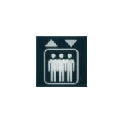 Etiquette voyant 2M ascenceur - APPAREILLAGE MURAL GALLERY HAGER WXA603