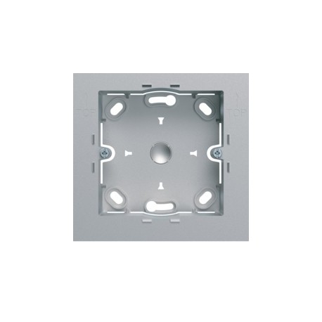 Boite saillie simple titane - APPAREILLAGE MURAL GALLERY HAGER WXA681T