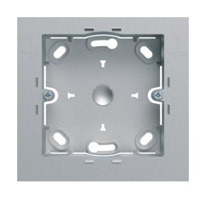 Boite saillie simple titane - APPAREILLAGE MURAL GALLERY HAGER WXA681T