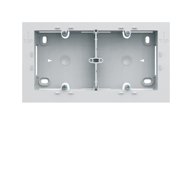 Boite saillie double pure - APPAREILLAGE MURAL GALLERY HAGER WXA682B