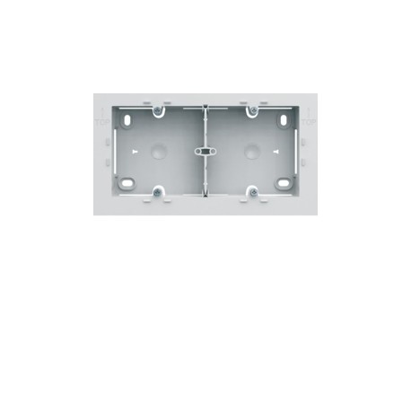 Boite saillie double pure - APPAREILLAGE MURAL GALLERY HAGER WXA682B