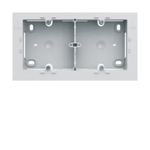 Boite saillie double pure - APPAREILLAGE MURAL GALLERY HAGER WXA682B