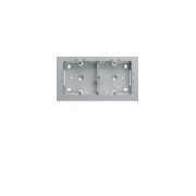 Boite saillie double titane - APPAREILLAGE MURAL GALLERY HAGER WXA682T