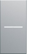 Enjo inter à voyant 1M titane - APPAREILLAGE MURAL GALLERY HAGER WXD011T