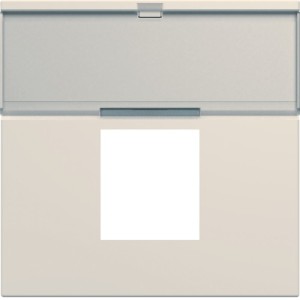 Enjo RJ45 porte-etiqu 2M dune - APPAREILLAGE MURAL GALLERY HAGER WXD206D