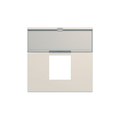 Enjo RJ45 porte-etiqu 2M dune - APPAREILLAGE MURAL GALLERY HAGER WXD206D