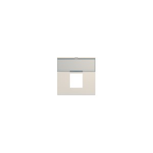 Enjo RJ45 porte-etiqu 2M dune - APPAREILLAGE MURAL GALLERY HAGER WXD206D
