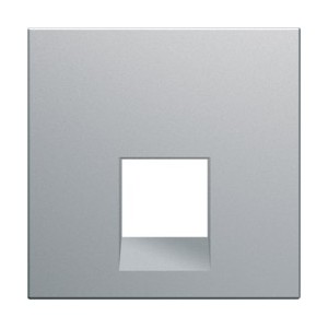 Enjo RJ45 45° 2M titane - APPAREILLAGE MURAL GALLERY HAGER WXD230T