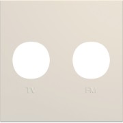 Enjo prise TV+FM 2M dune - APPAREILLAGE MURAL GALLERY HAGER WXD253D