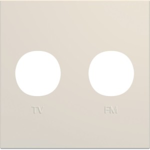 Enjo prise TV+FM 2M dune - APPAREILLAGE MURAL GALLERY HAGER WXD253D