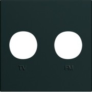 Enjo prise TV+FM 2M night - APPAREILLAGE MURAL GALLERY HAGER WXD253N