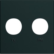 Enjo prise TV+FM 2M night - APPAREILLAGE MURAL GALLERY HAGER WXD253N