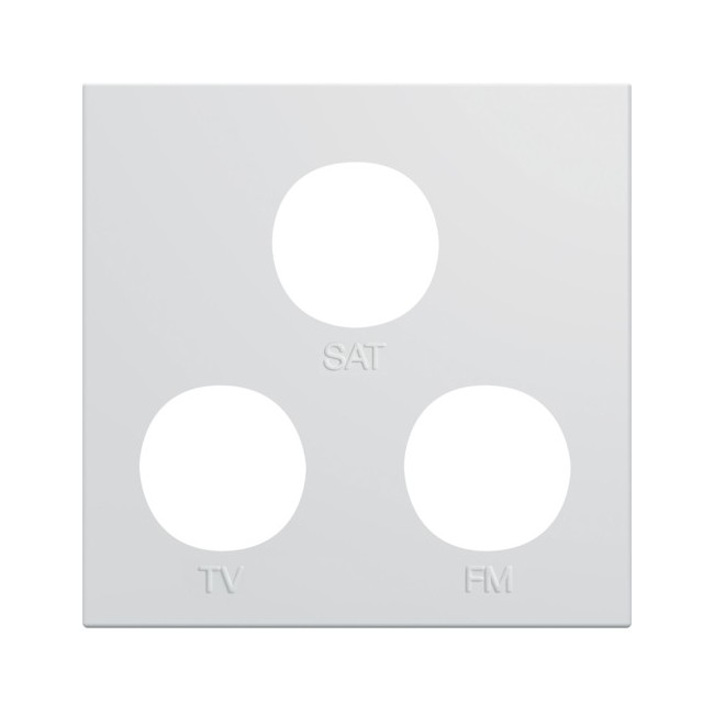 Enjo prise TV+FM+SAT 2M pure - APPAREILLAGE MURAL GALLERY HAGER WXD256B