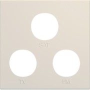 Enjo prise TV+FM+SAT 2M dune - APPAREILLAGE MURAL GALLERY HAGER WXD256D