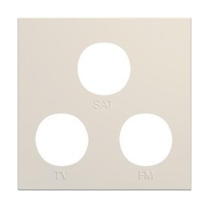 Enjo prise TV+FM+SAT 2M dune - APPAREILLAGE MURAL GALLERY HAGER WXD256D