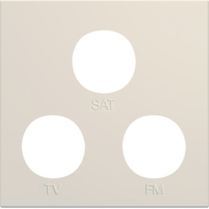 Enjo prise TV+FM+SAT 2M dune - APPAREILLAGE MURAL GALLERY HAGER WXD256D