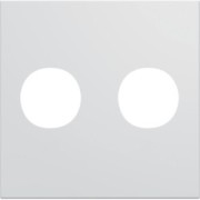 Enjo prise double F 2M pure - APPAREILLAGE MURAL GALLERY HAGER WXD259B