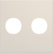 Enjo prise double F 2M dune - APPAREILLAGE MURAL GALLERY HAGER WXD259D