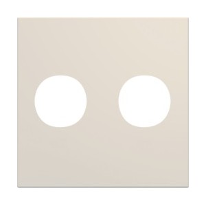 Enjo prise double F 2M dune - APPAREILLAGE MURAL GALLERY HAGER WXD259D