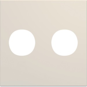 Enjo prise double F 2M dune - APPAREILLAGE MURAL GALLERY HAGER WXD259D