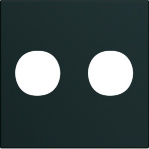 Enjo prise double F 2M night - APPAREILLAGE MURAL GALLERY HAGER WXD259N