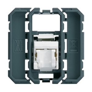Prise RJ45 cat.5E UTP - APPAREILLAGE MURAL GALLERY HAGER WXF221