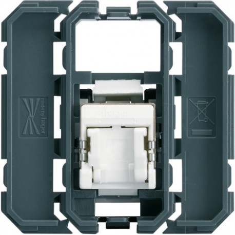 Prise RJ45 cat.6 FTP - APPAREILLAGE MURAL GALLERY HAGER WXF224