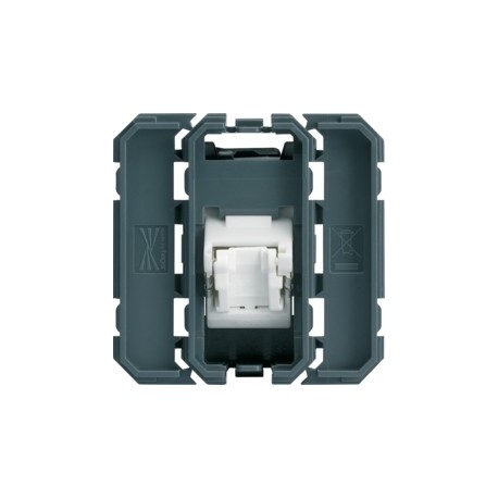 RJ45 cat.6 UTP 2M incliné 45° - APPAREILLAGE MURAL GALLERY HAGER WXF230