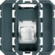 RJ45 cat.6 UTP 2M incliné 45° - APPAREILLAGE MURAL GALLERY HAGER WXF230